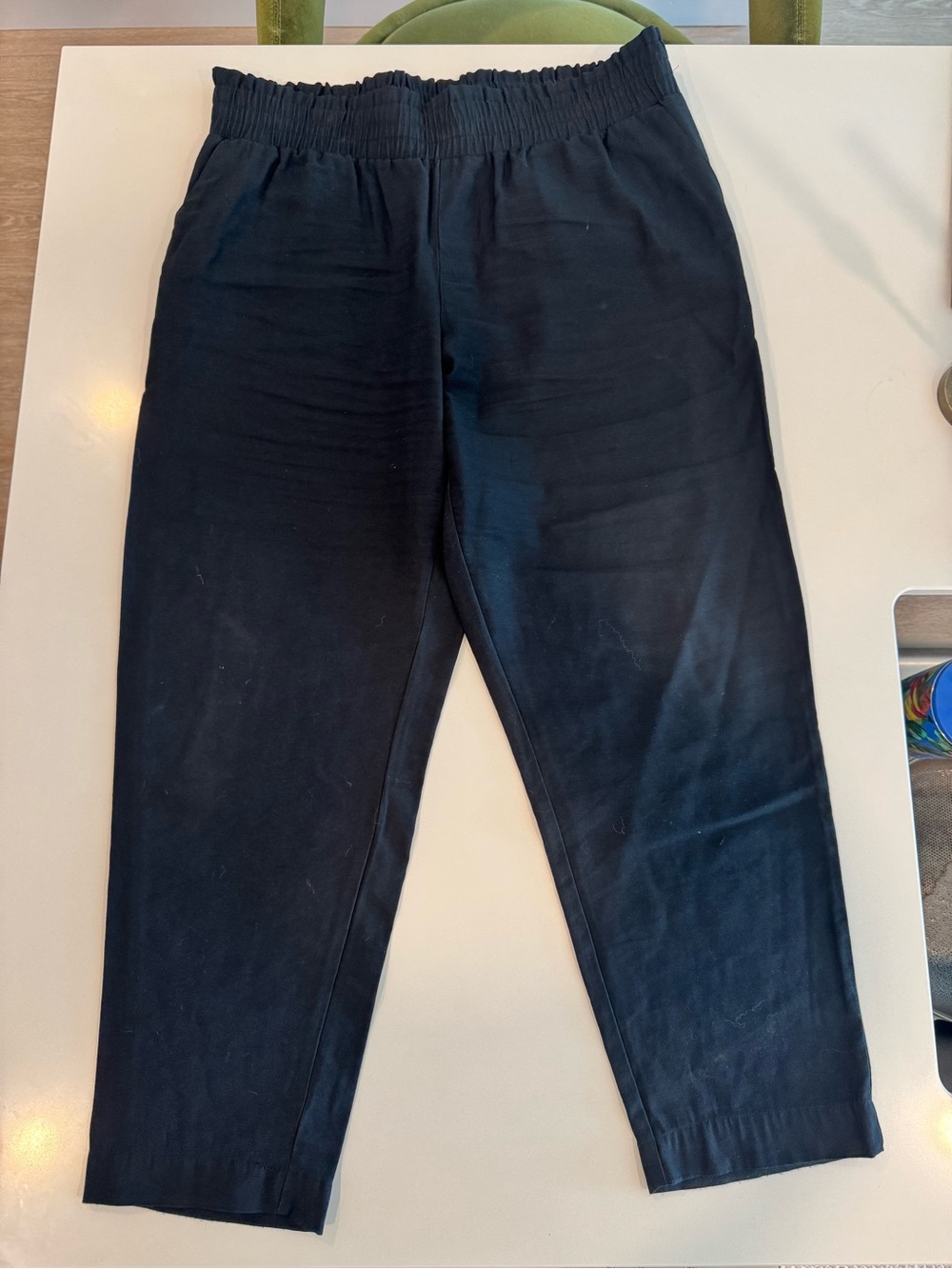 a new day Black Elastic-Waist Relaxed Jogger Trousers
